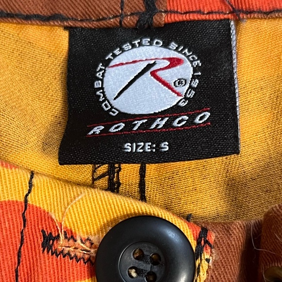 Rothco Baggy Fit Orange Camo Cargo Pants Size Small - Picture 3 of 4